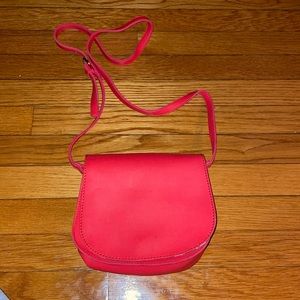 Red crossbody bag